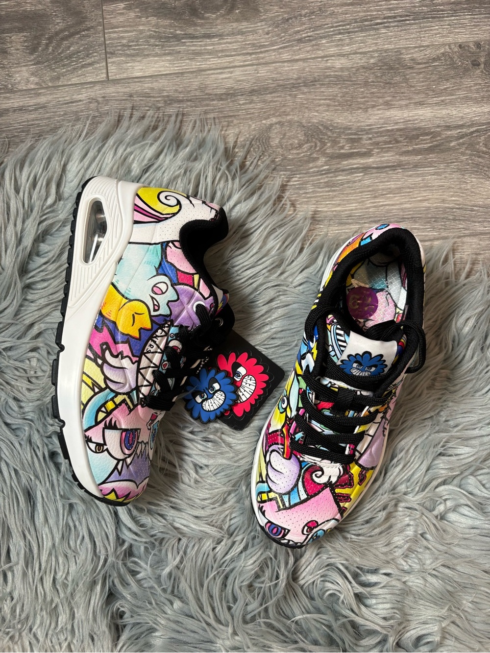 Skechers x Vexx limited edition uno doodle black laces - 6.5 nwob